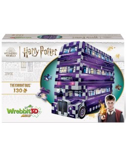 3D пъзел Wrebbit от 130 части - Вълшебен автобус, Хари Потър
