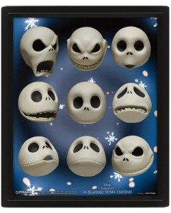 3D плакат с рамка Pyramid Disney: Nightmare Before Christmas - Jack Expressions