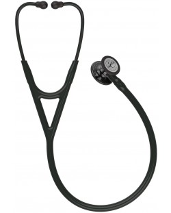 3M Littmann Cardiology IV Стетоскоп, Black, High Polish Smoke-Finish, Black Stem