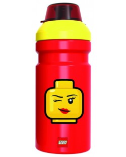 Бутилка за вода Lego - Iconic - Червена, 390 ml