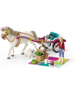 Комплект фигурки Schleich Horse Club - Карета за конно шоу