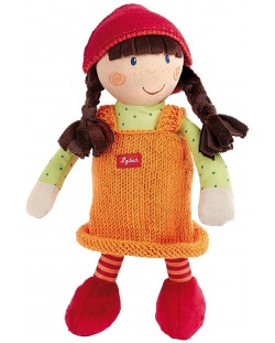 Мека кукла Sigikid – С плетена рокля, 28 cm