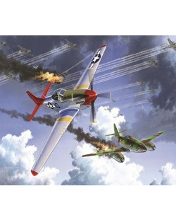 Военни самолети Academy P-51D Tuskegee Airmen и Me262A-A1 Luftwaffe (12435)
