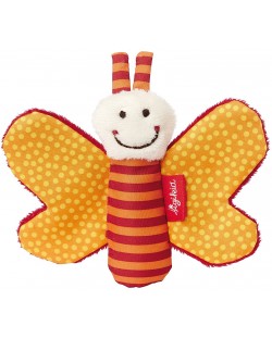 Мека бебешка играчка Sigikid Red Stars – Оранжева пеперуда, 9 cm