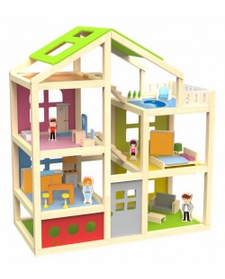 Дървена играчка Classic World - Къща, вила