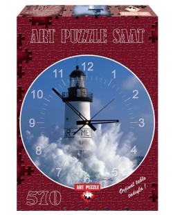 Пъзел-часовник Art Puzzle от 570 части - Морски фар