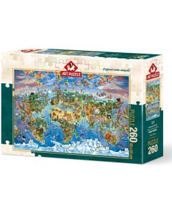 Пъзел Art Puzzle от 260 части - Цветове от Света, Мария Рабинки