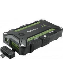 Портативна батерия Sandberg - Survivor Pro, 15600 mAh, зелена