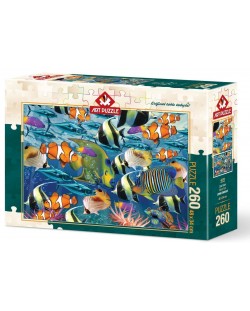 Пъзел Art Puzzle от 260 части - Многобройни риби, Джон Енрайт