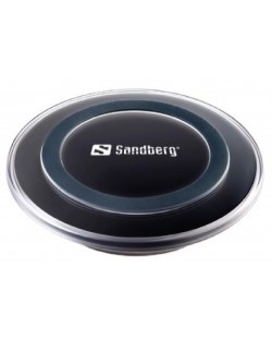 Безжично зарядно Sandberg - Wireless Charger Pad, 5W, черно