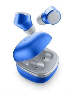Безжични слушалки Cellularline - Evade, TWS, сини