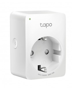 Смарт контакт TP-Link - Tapo P100, бял