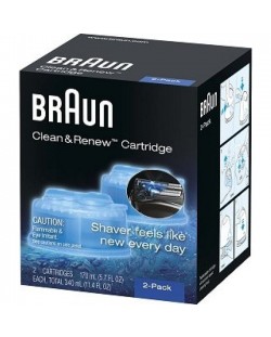 Касета с почистваща течност Braun - Clean & Renew, 2 броя