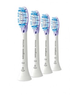 Резервни глави Philips Sonicare - G3 Premium Gum Care HX9054/17, 4 броя, бели