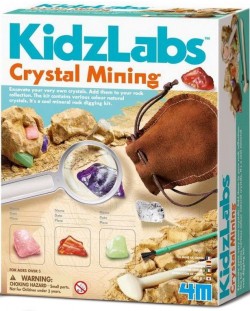 Творчески комплект 4M KidzLabs - Направи си сам, кристали