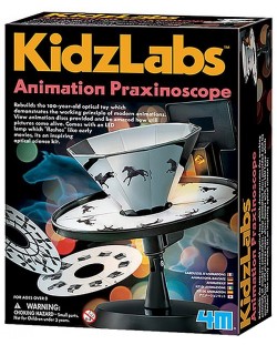 Творчески комплект 4M KidzLabs - Праксиноскоп, създай си анимация