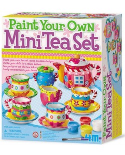 Творчески комплект 4M - Нарисувай и оцвети, Сервиз за чай