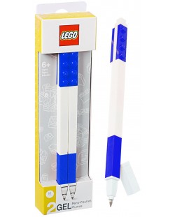 Комплект гел химикалки Lego Wear -  С Lego елементи 2 броя, сини