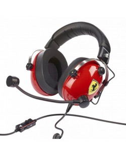 Гейминг слушалки Thrustmaster - T.Racing Scuderia Ferrari Ed., червени