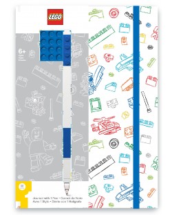 Комплект тефтер с гел химикалка Lego Wear - С Lego елементи