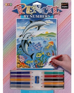 Творчески комплект за рисуване KSG Crafts - Делфини