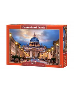 Пъзел Castorland от 500 части -  Базиликата "Свети Петър"