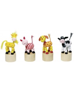 Дървена играчка Goki - Танцуващи животни