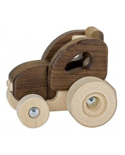 Дървена играчка Goki, Nature - Трактор