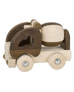 Дървена играчка Goki, Nature - Бетоновоз