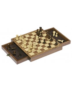 Класическа игра Goki - Детски шах, магнитен с чекмеджета