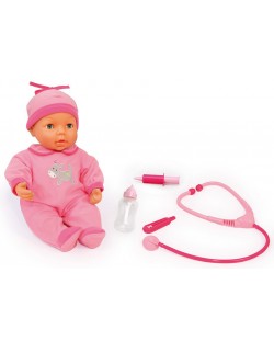 Кукла Bayer – Болно бебче с 25 функции и лекарски комплект