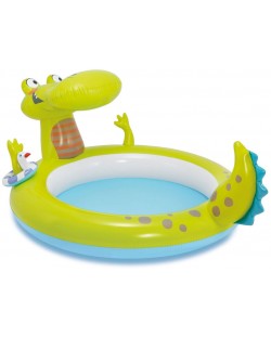 Детски надуваем басейн Intex - Крокодил, с пръскалка