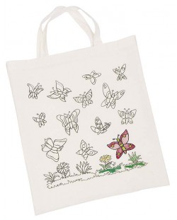 Памучна торба за оцветяване Goki - Пеперуди