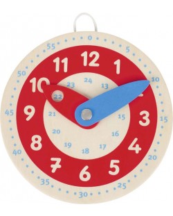 Дървен часовник Goki - Научи времето
