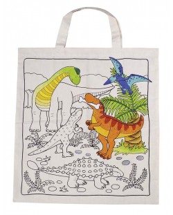 Памучна торба за оцветяване Goki - Динозавър