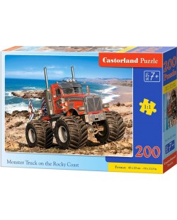 Пъзел Castorland от 200 части - Камион на Скалистия бряг