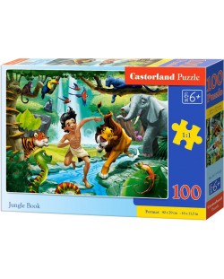 Пъзел Castorland от 100 части - Книга за джунглата