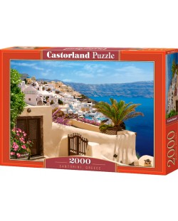Пъзел Castorland от 2000 части - Санторини, Гърция