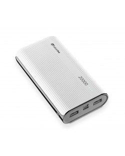 Портативна батерия Cellularline - PowerTank, 20000 mAh, бяла