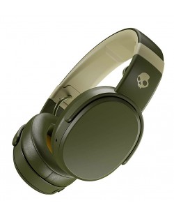 Безжични слушалки с микрофон Skullcandy - Crusher Wireless, Moss/Olive
