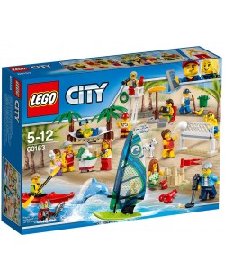 Комплект с мини фигури Lego City – Забавление на плажа (60153)