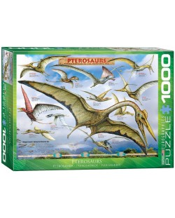 Пъзел Eurographics от 1000 части – Птерозаври
