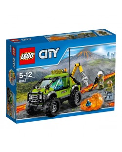 Конструктор Lego City Volcano Explorers - Изследователски камион (60121)