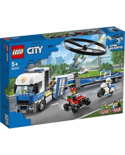 Конструктор Lego City Police - Полицейски превоз с хеликоптер (60244)