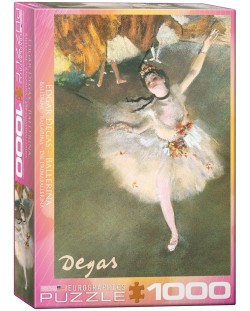 Пъзел Eurographics от 1000 части – Бяла Балерина, Едгар Дега