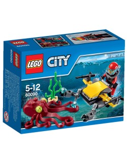 Конструктор Lego City - Изследователи на морски дълбини – Подводница за изследвания (60090)