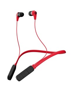 Безжични слушалки с микрофон Skullcandy Ink'd 2.0 - червени/черни