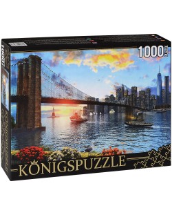 Пъзел Königspuzzle от 1000 части - Бруклинският мост