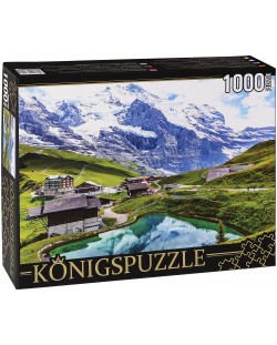 Пъзел Königspuzzle от 1000 части - Планински пейзаж