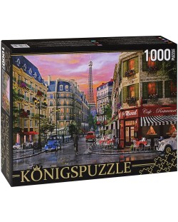 Пъзел Königspuzzle от 1000 части - Улица в Париж